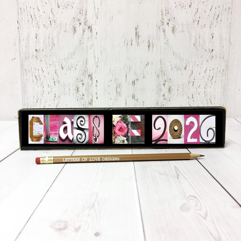 Class of 2026 Graduation Photo Prop Sign | Wooden Senior Picture Prop | High School Graduation Photography image 15
