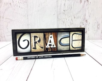 Grace Sign, Christian Decor, Home Decor Christian Gifts, Christian Wall Art, Ephesians 2 Saved by Grace Amazing Grace Christian Easter Decor