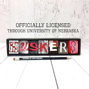 Huskers Sign, Officially Licensed University of Nebraska Huskers Gift, Nebraska Cornhuskers, Husker Football, Nebraska Football Sign, GBR