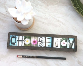 Choose Joy Sign, Joy Gift, Joyful Sign Joyful Gift Christian Gifts for Christian Women Bible Verse Wall Art Gifts Alphabet Photo Letter Art