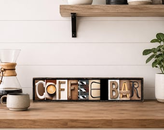 Coffee Sign, Coffee Bar Sign, Coffee Wall Art, Kitchen Decor, Coffee Lover Gift, Farmhouse Coffee Decor, Coffee Station Decor, Kitchen Sign