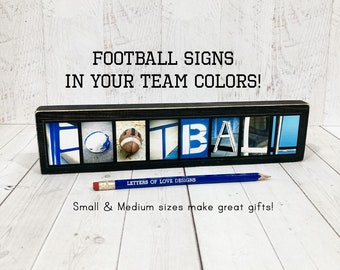 Football Gifts, Football Sign, High School Football Player Gift, Football Mom, Football Team Gifts, Football Coach Gifts, College Football