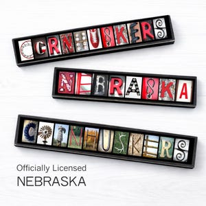 Nebraska Cornhuskers Wall Art – Officially Licensed Husker Football Sign – University of Nebraska Lincoln Decor – Huskers Gift