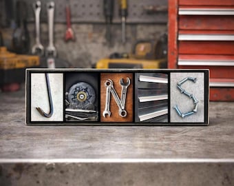 Mechanic Gifts for Men, Mechanic Dad Gift for Dad, Fathers Day Gift for Mechanic, Auto Mechanic, Diesel Mechanic, Tools Gift, Tool Art Sign