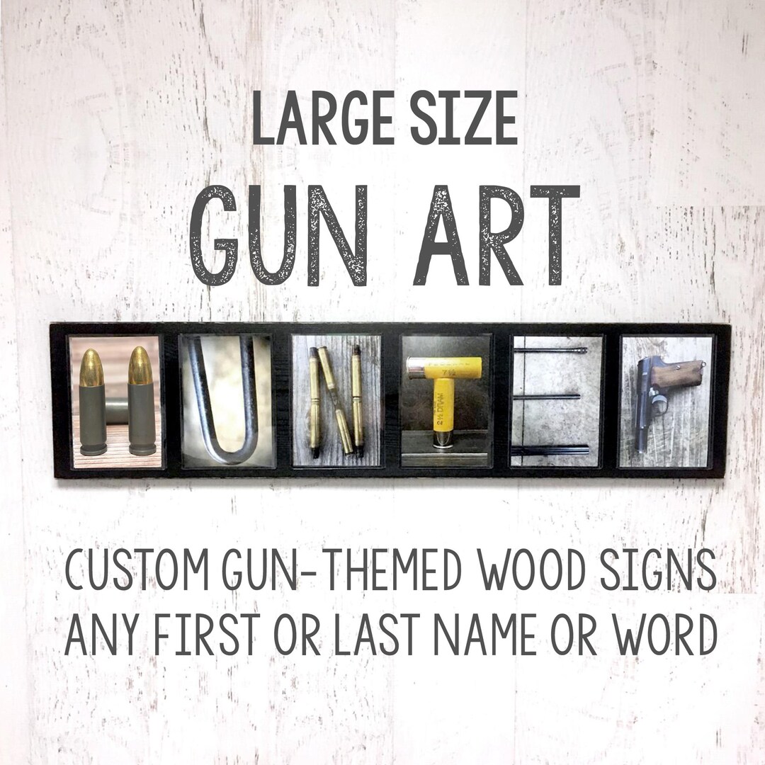 Gun Gifts for Men Husband Boyfriend Him Gun Signs Custom Gun Etsy