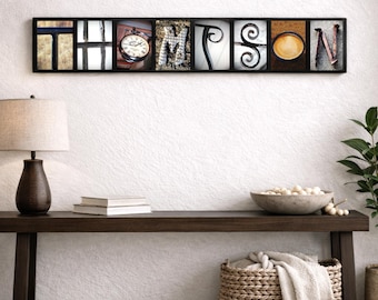 Personalized Decor, Custom Last Name Pictures Custom Photo Letter Photos Custom Name Wall Art Alphabet Photography Letter Pictures Name Sign