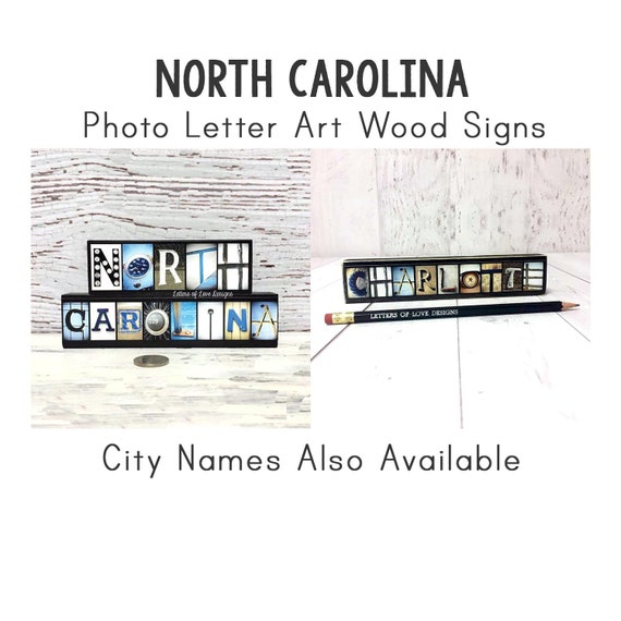 Arte De Pared De Carolina Del Norte Signo De Madera Signos Etsy