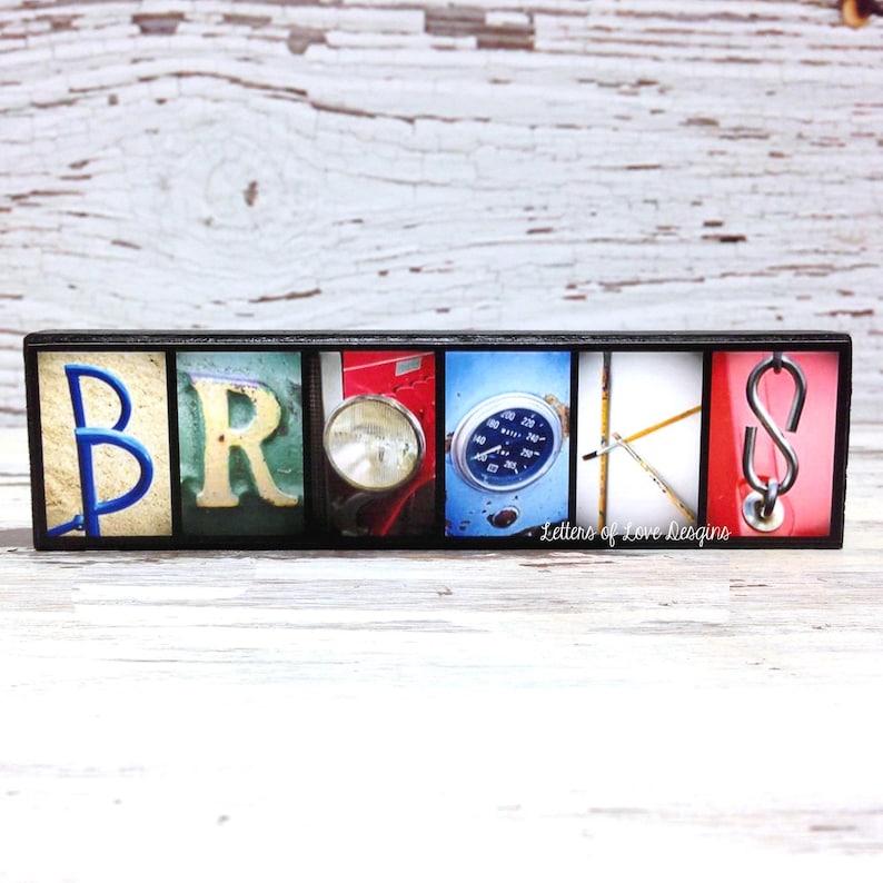 Custom Last Name Sign, Photo Letters Art, Personalized Home Decor, Last Name Wall Art, Last Name Wood Sign, Wedding Signs, ABC Wall Art Sign image 19