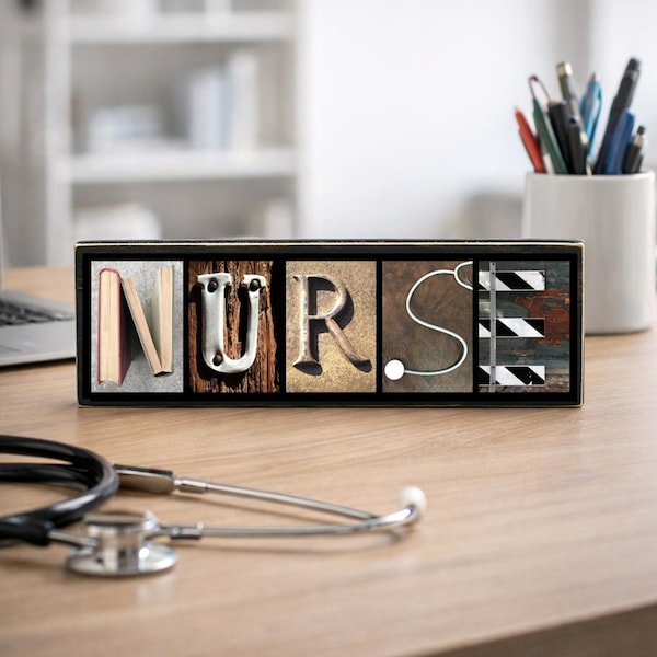 Nurse Gift – Wood Sign | RN Gifts, Registered Nurse Graduation Gift, Nurse Day Gifts, Nursing School Student Gift, Nurse Office & Home Décor