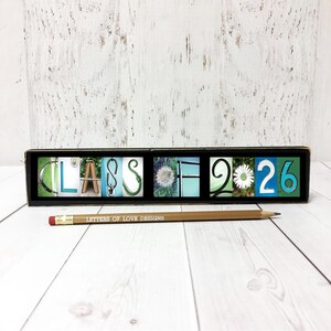 Class of 2026 Graduation Photo Prop Sign | Wooden Senior Picture Prop | High School Graduation Photography image 14