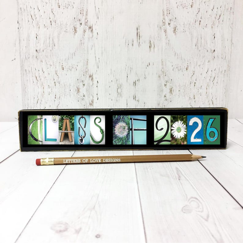 Class of 2026 Graduation Photo Prop Sign | Wooden Senior Picture Prop | High School Graduation Photography image 14