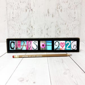 Class of 2026 Graduation Photo Prop Sign | Wooden Senior Picture Prop | High School Graduation Photography image 13