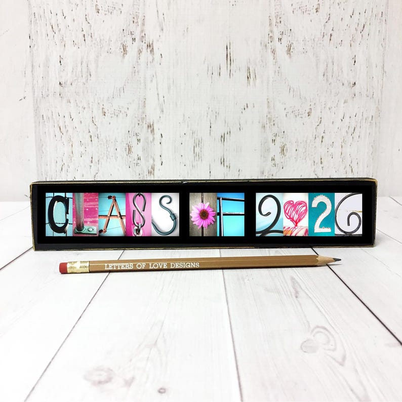 Class of 2026 Graduation Photo Prop Sign | Wooden Senior Picture Prop | High School Graduation Photography image 13