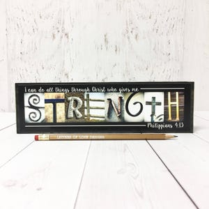 Christian Gifts & Scripture Wall Art | Faith Based Home Decor | Bible Verse Wood Signs | Christian Wall Art | Religious Home Decor Bild 17