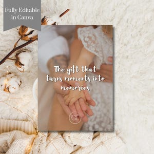 Photography Gift Certificate Template Photographer Gift Card Canva Template Photography Gift Voucher Photography Gift Card