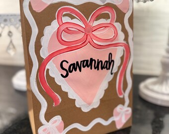 Peronalized Hand Painted Gift Bags