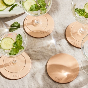 Leather Coasters - Delish