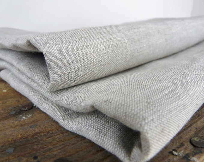Solid Oatmeal Linen Linen by the Yard Perfect for Bedding, Pillowcases
