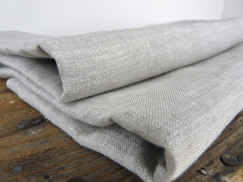 Perfect for bedding pillowcases Solid Oatmeal linen Linen by the yard apparel.Free Shipping over 50 to USA interior design