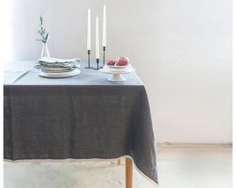 Haydee Tablecloth - Gray Linen