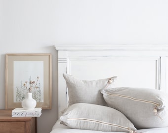 Oatmeal Washed Linen Pillow