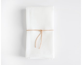 Heirloom Napkins - Off-white Linen