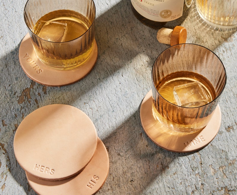 Celina Mancurti, LLC Leather Coasters - Thumbnail 4