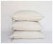 Floor Pillow - Big Linen pillow with oatmeal and natural stripes finished with an exposed golden zipper -  Free Shipping to USA 