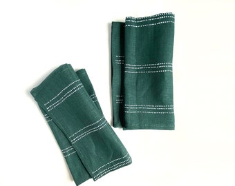 Green Dots Napkins - Set of 2