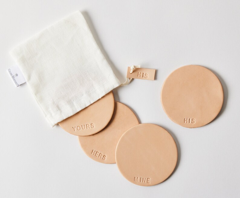 Celina Mancurti, LLC Leather Coasters - Thumbnail 2