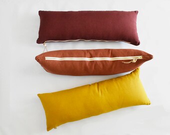 Long Lumbar Pillow Pure Linen