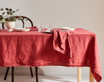 Anita Tablecloth- Crimson