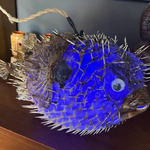 Pufferfish Swag Lamp - 11&quot;