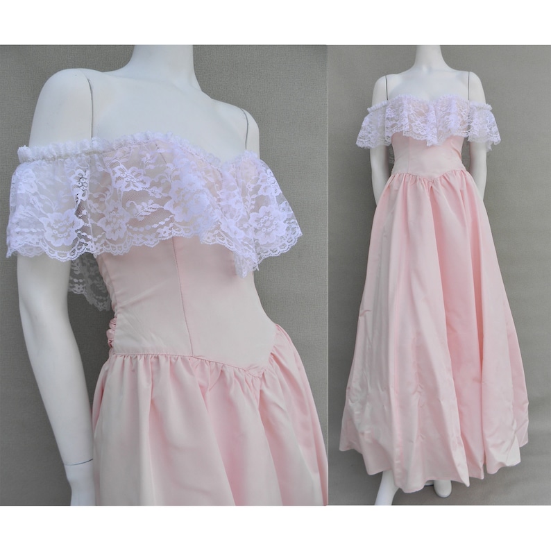 Vintage 80 S90 S Jessica Mcclintock Bridal Pink Etsy