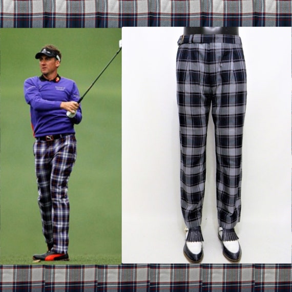 Vintage T Barry plaid golf pants 37x29 