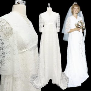 chinese dress ladies A-line lace wedding dress with sleeves and long train – Wedding dresses by  Alena Plokhova main image 1