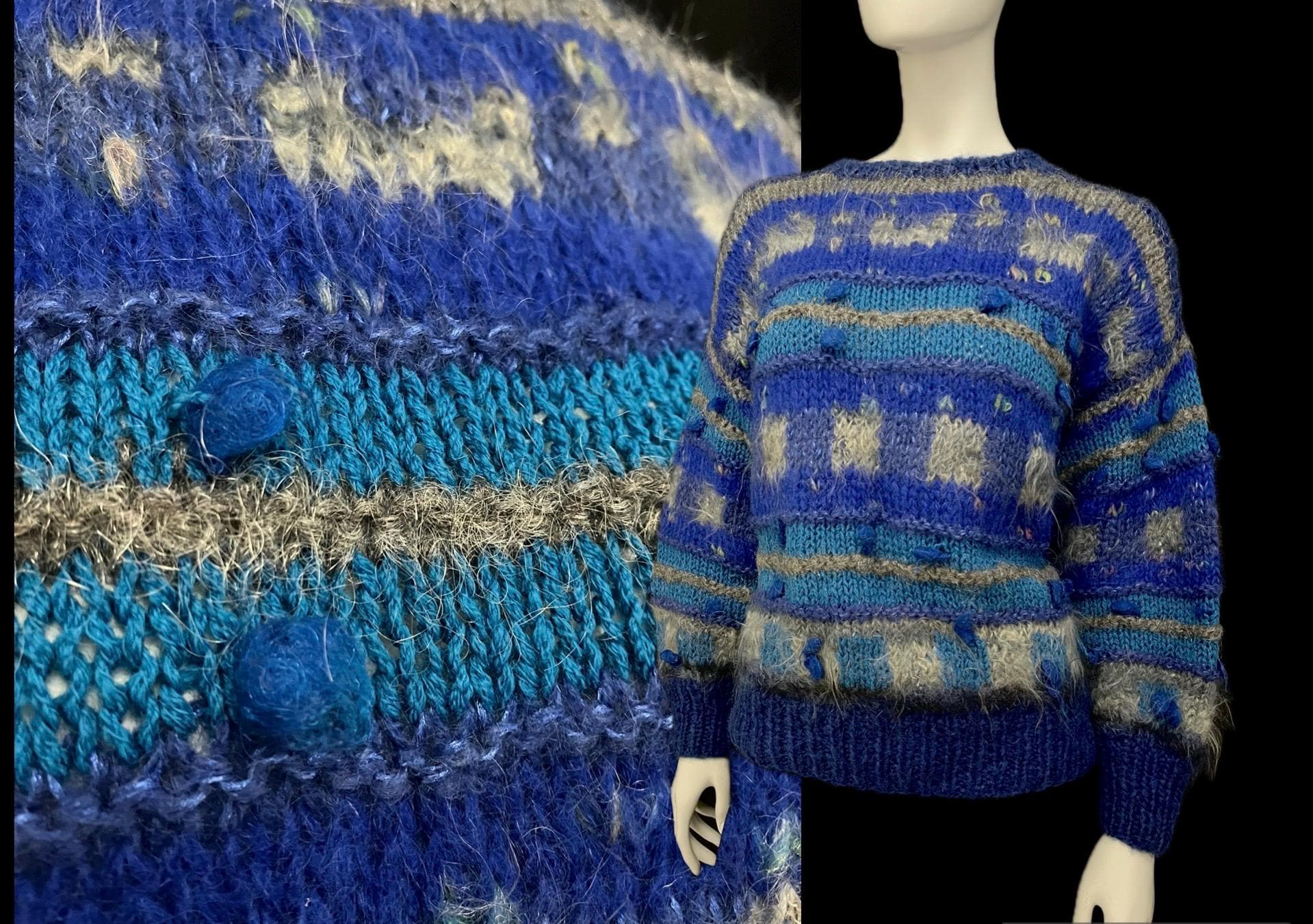 トップス 90s~00s ETRO mohair mix knit sweater Etro 90s~00s ETRO mohair mix knit sweater Swirl-Print Mohair-Wool