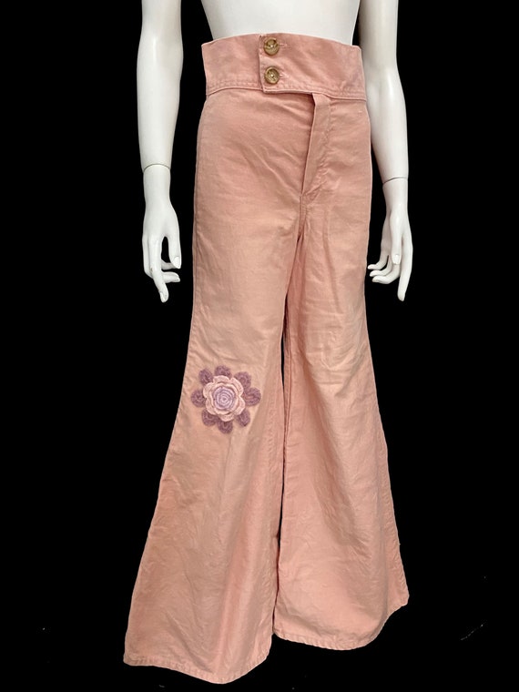 パンツ 60s 70s wrong where Vtg 60s 70s Landlubber Pants Bell Bottom Mens 34 29 Wide Leg