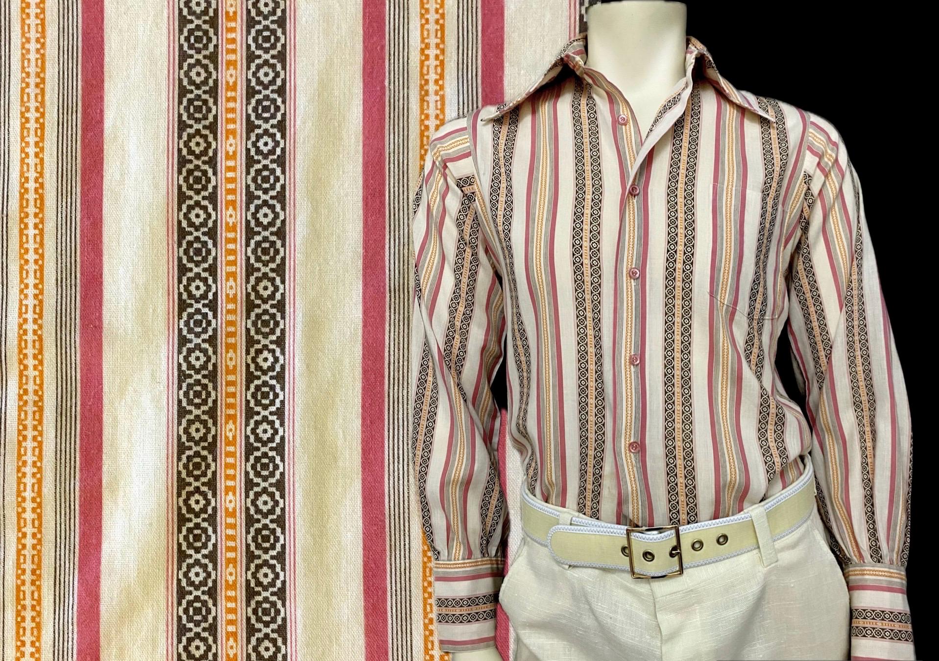 VINTAGE 60s Striped T Shirt Atomic Surfer 1960s Surf