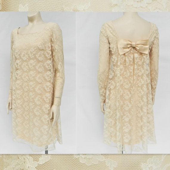 60s mod wedding dress