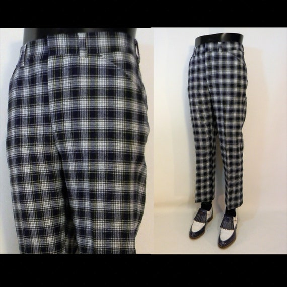 mens tartan plaid dress pants