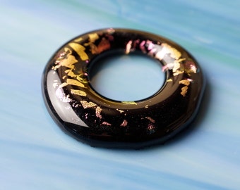 Handgemaakte dichroïde gesmolten glas Focal Cab kraal voor Pendant Necklace