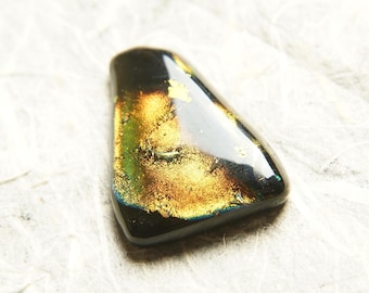 Dichroic Fused Glass Focal Cab Bead Pendant Necklace