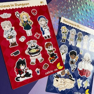 Tasty in Caverns A5 Sticker Sheets | Dungeon Meshi