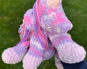 Crochet Pegasus Plushie: Handmade Amigurumi
