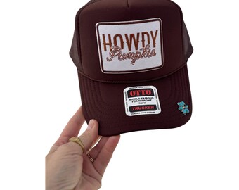 Howdy pumpkin patch trucker hat