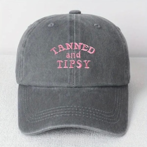 Tanned and Tipsy embroidered hat