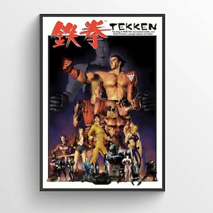 Tekken 1 2 3 classic retro posters