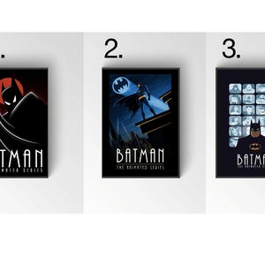 Série d'affiches animées BTAS Caped Crusader des années 90