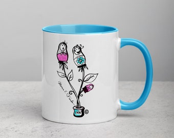 Ink Pot Mug with Color Inside